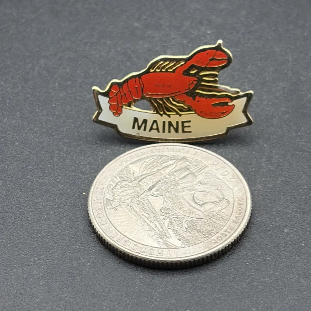 State Of‎ Maine Lobster Lapel Hat Pin